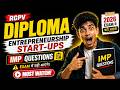 Diploma Entrepreneurship Start-Up Important Questions 2026 | Previous year paper