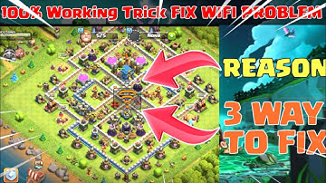 Fix Wifi symbol coc (2021) | Coc Network problem fix 100% - Clash of clans