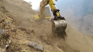 #hillcutting #dangerousroad #road cutting #scrib my channel