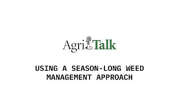Using a Season-long Weed Management Approach for Soybeans
