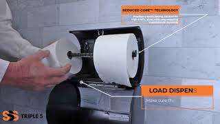 How to Replace A Roll - SSS Front-Facing Bath Tissue Dispenser