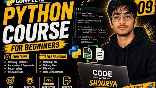 Full 🐍 COMPLETE PYTHON COURSE 2026 | LECTURE 09: Functions & File Handling 🚀 | CDP PROJECT   News