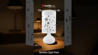 Vidéo - ZYTA FOOT E14 avec motif floral graphique artistique