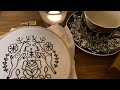 疲れた夜にぼーっと眺めてほしい☆夜更かし刺繍