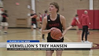 SportsZone Boys Basketball Player Of The Week: Vermillion's Trey Hansen