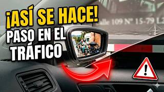 Cómo cambiar de carril en el tráfico pesado, clases de conducción particulares en Bogotá
