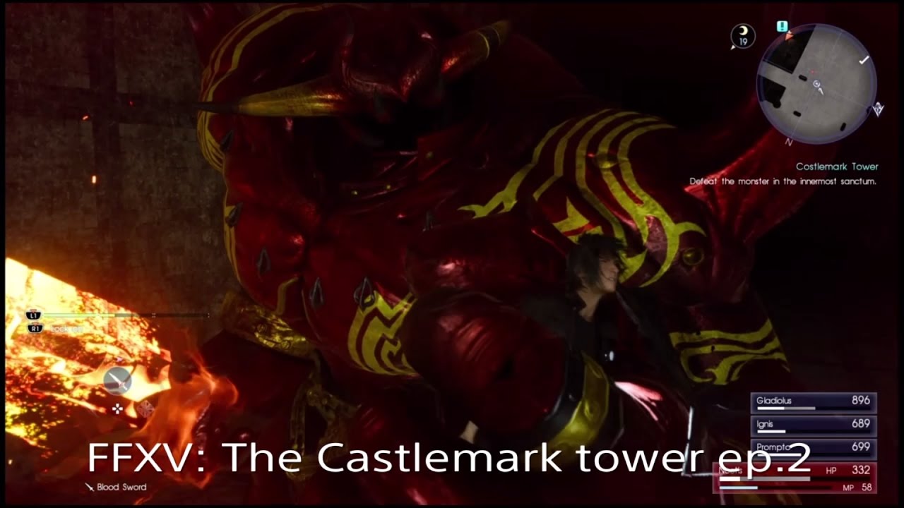 FFXV Castlemark tower pt.2 running low on items YouTube