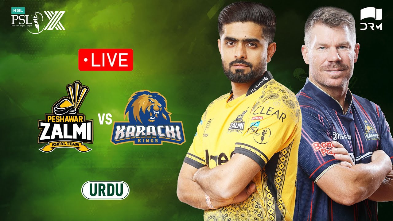 Live | Peshawar Zalmi vs Karachi Kings | 𝐔𝐑𝐃𝐔 | Match 27 | HBL PSL X | M3O1K