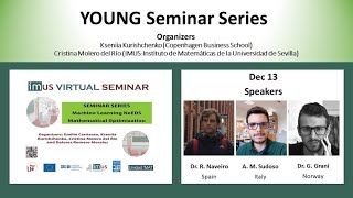 YOUNG Seminar Series Machine Learning NeEDS Mathematical Optimization on December 13, 2021