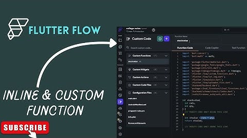 Inline vs Custom Functions in FlutterFlow | Complete Guide with Example | Functions Explained 🔥#cse