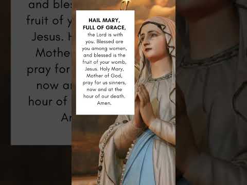 Hail Mary Full Of Grace Mary Holymother Holymary 
