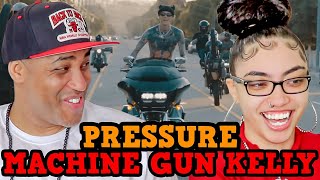 MY DAD REACTS TO Machine Gun Kelly - PRESSURE REACTION