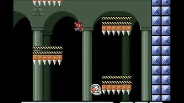 SMB3 for Super Mario All-Stars Custom Level #553 - Conveyor Spike Corner