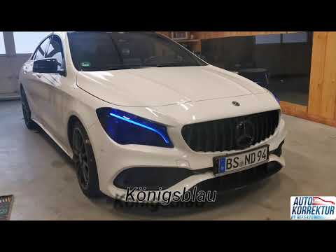 Mercedes Benz CLA W117 C117 X117 Scheinwerfercover  Autokorrektur by  REFS420 Headlightcover Tuning 