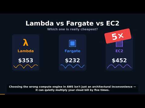 AWS Lambda vs Fargate vs EC2: Which One Is Cheapest? (2026)
