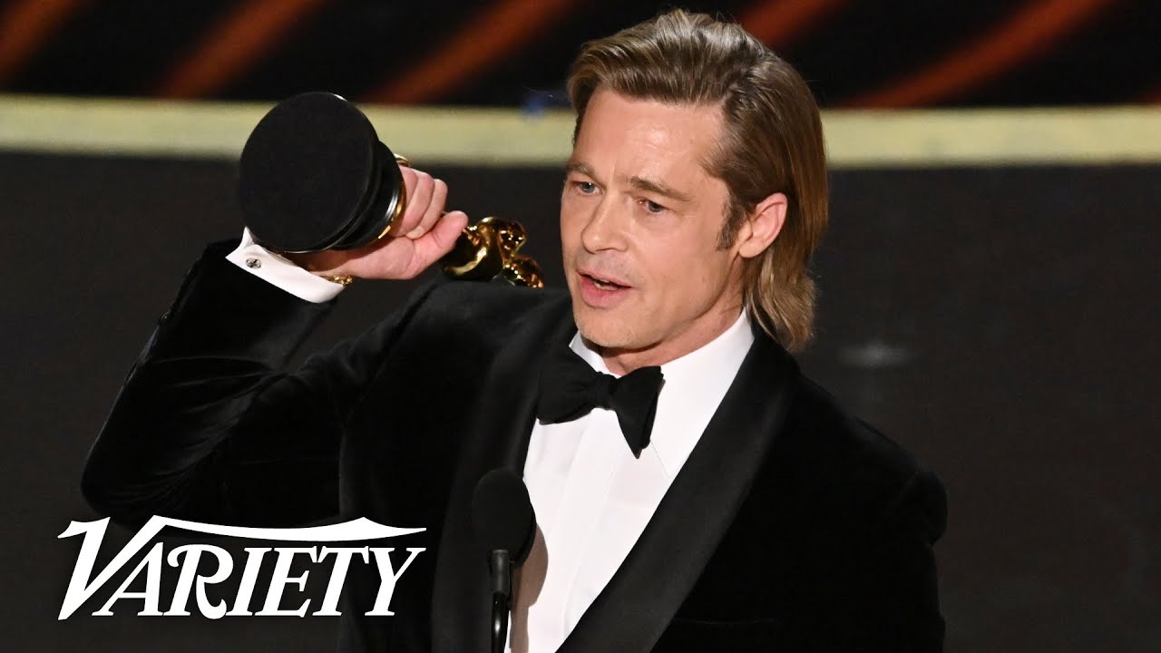 Brad Pitt Wins His First Acting Oscar - Full Backstage Interview - Youtube