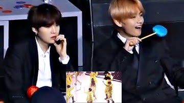 taehyung and yoongi reaction to hwasa ♡