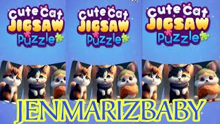 JIGSAW CUTE CAT PUZZLE COLLECTION #puzzle #cutecat #livestreaming #satisfying screenshot 3