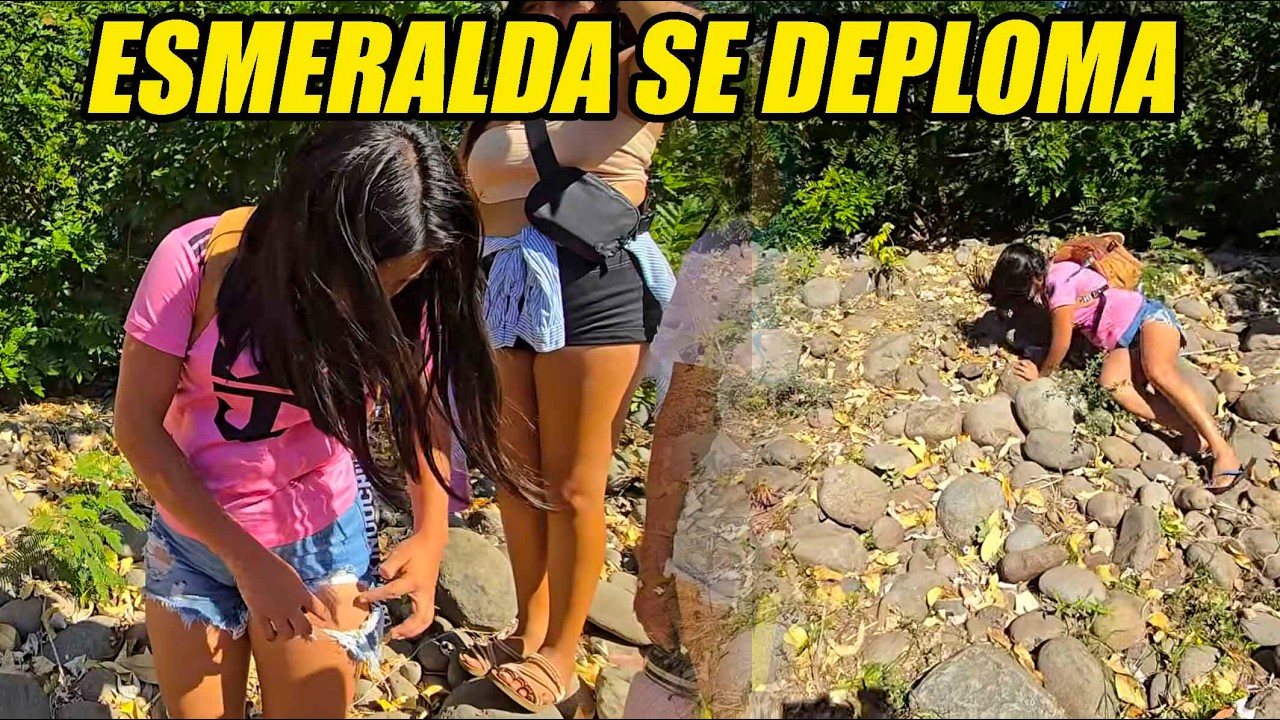 Esmeralda al borde de las lagrimas por el golpe.