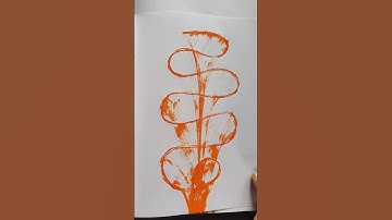 Easy thread painting String pull ideas @aRtiShtaM #stringpull #threadpainting #acrylicpainting