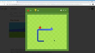 Snake Game | Google screenshot 5