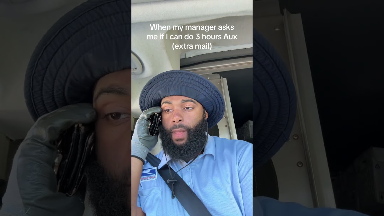 Me when my manager asks if I can carry 3 hours of AUX (extra mail)￼
