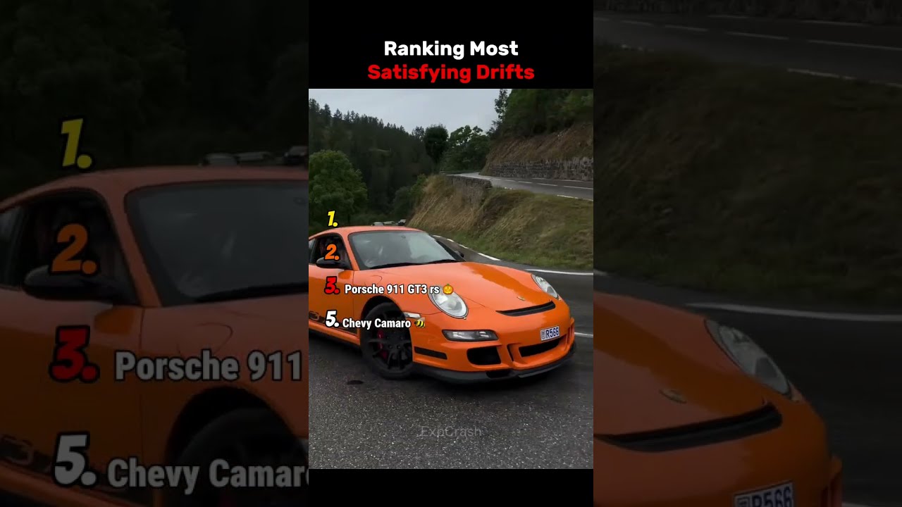 Ranking Most Satisfying Drifts #shorts #shortsvideo #cars #supercars #crash
