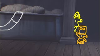 Little nightmares 2 Mono meets roger the janitor Animation screenshot 4