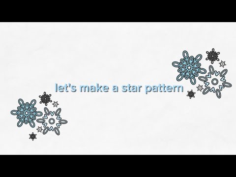easy and simple star pattern cutting - YouTube