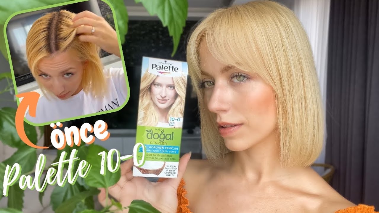 Palette 100 Açık Sarı Açıcısız Sarı Saç Boyama Kuaförden Çıkmış