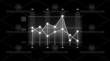 Infographic Element - Line Chart on alpha channel