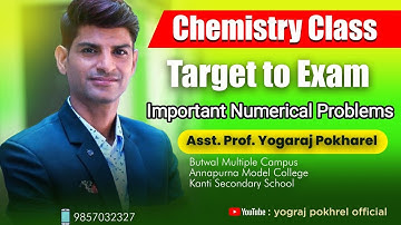 NEB Important Numerical Problems // Volumetric Analysis// Yogaraj Pokharel
