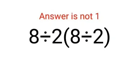 8÷2(8÷2) The answer is not 1. 99% failed! Can you do it? #math #logicalstation #mathproblem #math