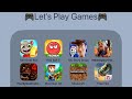 Talking Tom Gold Run,Red Ball 4,Toy Story,Hello Neighbor,FNaF 4,Pixel Strike 3D,Minecraft,Free Fire