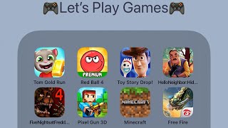 Talking Tom Gold Run,Hello Neighbor: Hide & Seek,FNaF 4,Pixel Strike 3D,Minecraft,FreeFire Garena screenshot 3