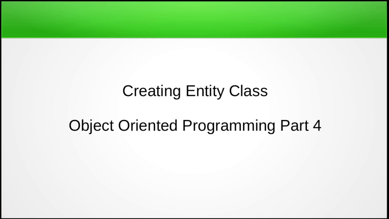Practicum of Object Oriented Programming Part 4 - YouTube