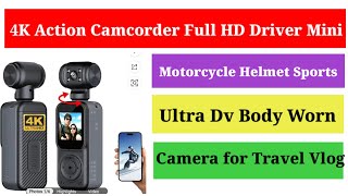 4K Action Camcorder Full HD Driver Mini Motorcycle Helmet Sports Ultra Dv Body Worn Camera for Trave screenshot 5