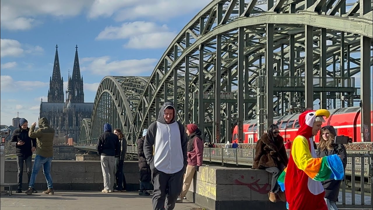 Cologne | Germany - Carnival - Fasching Walk through Entire City - 4K