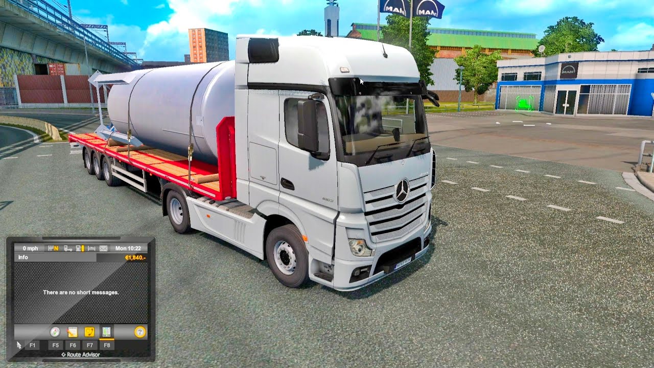 Mercedes Oil Tanker - Euro Truck Simulator 2