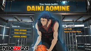 *NEW* BEST Iso Daiki Aomine Build in NBA 2K24 | Kuroko No Basket