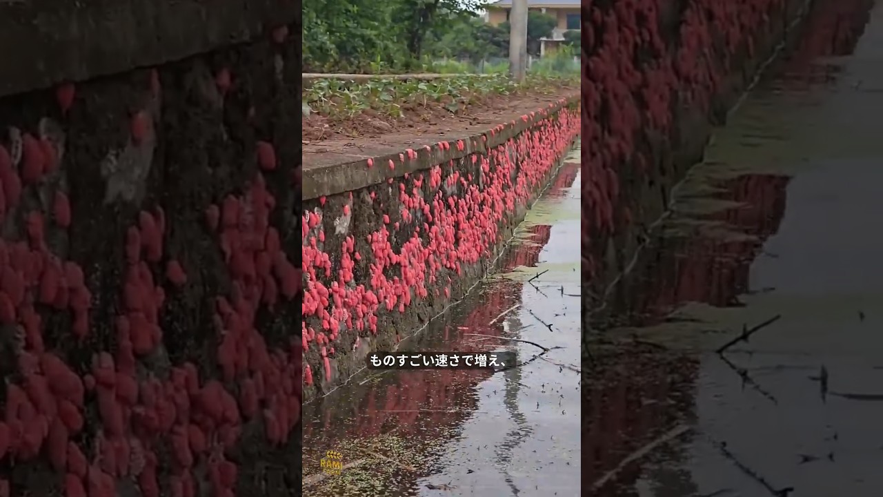 🐌 卵が増えすぎたジャンボタニシ、対処法は？🔴 #shorts