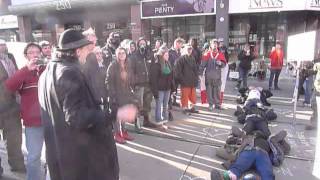 Occupiers Chant Our Demands For The Media