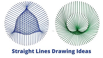 Curve Art Ideas | Straight Line Drawing Ideas | Curve Stitching Circle Template
