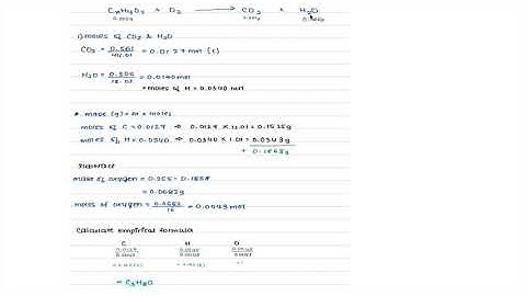 IB Chemistry (Paper 2) Combustion Analysis-Propanol
