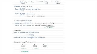 IB Chemistry (Paper 2) Combustion Analysis-Propanol