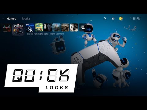 Video till Giant Bomb kollar in gränssnittet för PlayStation 5