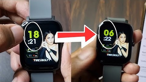 Fire Boltt Smart Watch 24 Hour Time Format Change To 12 Hour Time Format (Setting)?