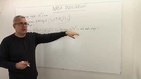 2. Nash Equilibrium: Formal Definition and Intuition (Game Theory Playlist 3)