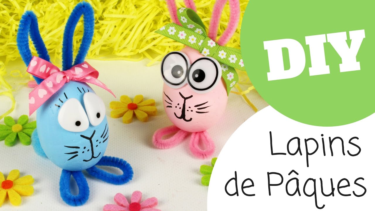 Astuce pour transformer des oeufs en lapins de Pâques (DIY / Tutoriel