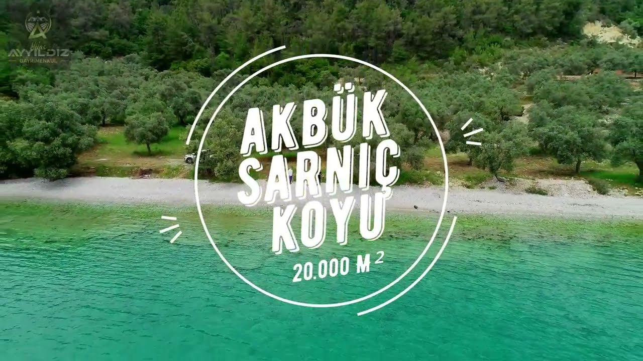 MUĞLA MENTEŞE SARNIÇ KOYU SATILIK 20 DÖNÜM DENİZE SIFIR ARAZİ